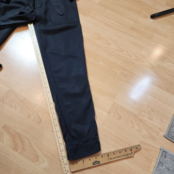 Joe's Jeans Rika Long Sleeve Black Utility Jumpsuit Chambray Lyocell Size Small - Picture 14 of 16